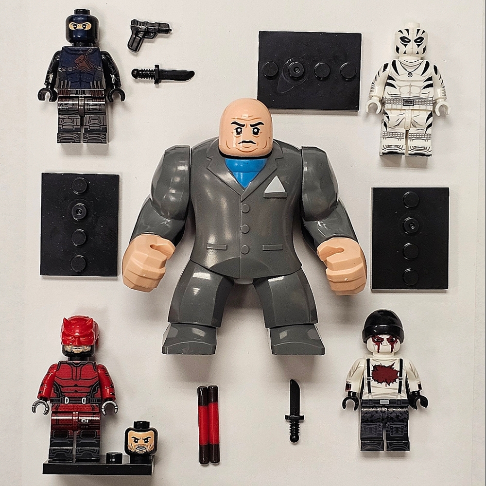 Lot of 5 Daredevil Born Again Lego Compatible Minifigures Minifigs